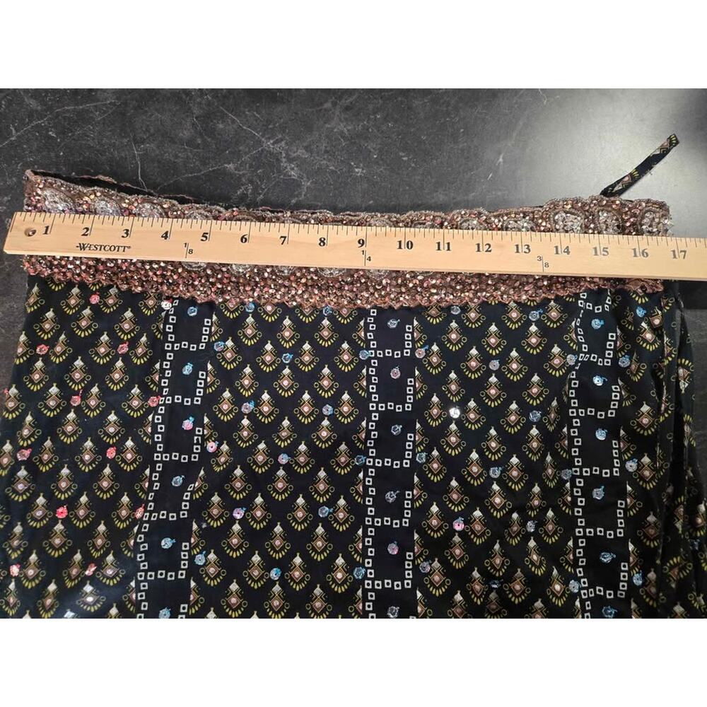 ​younique MULTIFUNKTIONAL boho-chic beaded ​Black Gold Silver  Accents Large​ - Picture 8 of 8